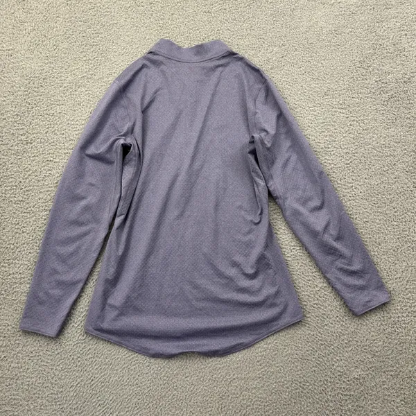 REI Co-op Lightweight 1/2 Zip Pullover Base Layer Top Purple Women's Medium - Image 3