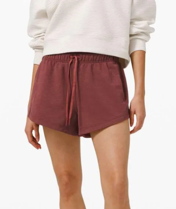 Lululemon Inner Glow Short 3" Modal Heathered Savannah - Image 2