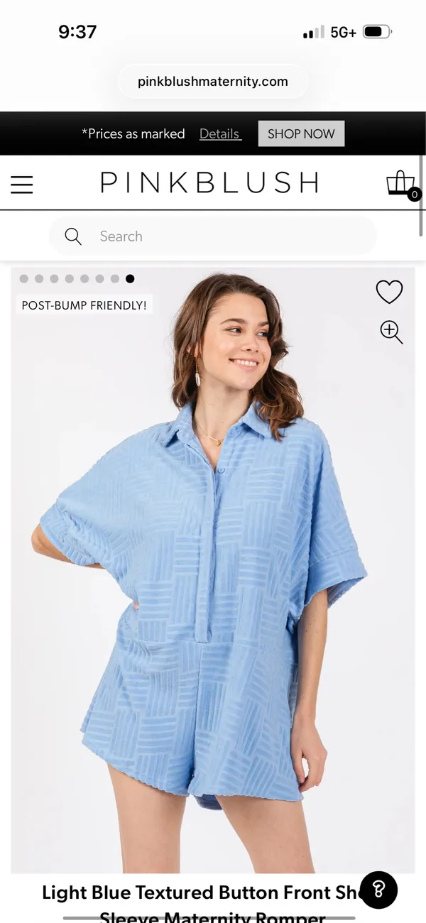 Pinkblush maternity romper  - Image 4