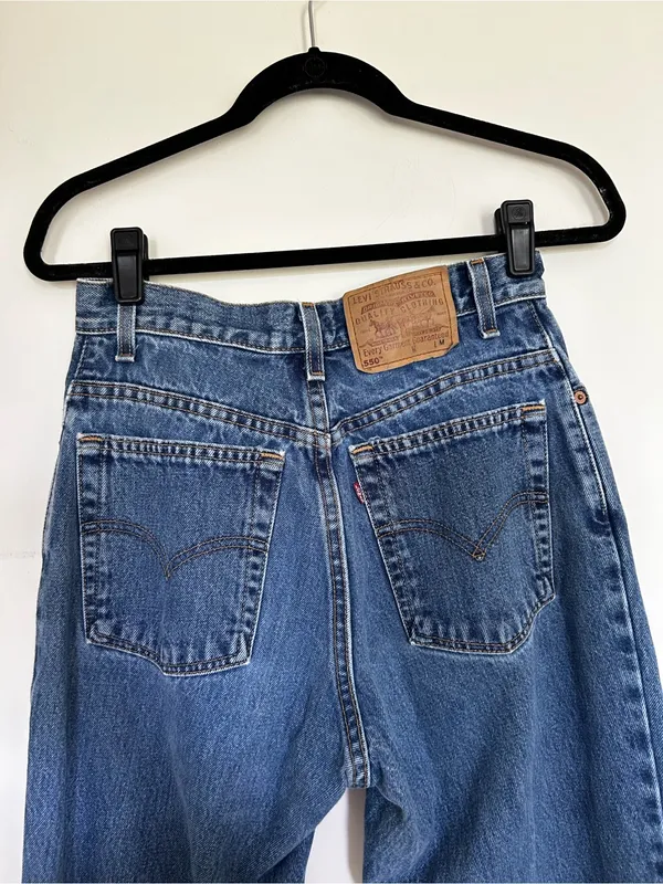 Vintage Levi’s 1999 90’s 550 Relaxed Fit Tapered Leg Size 8‎ Regular - Image 3