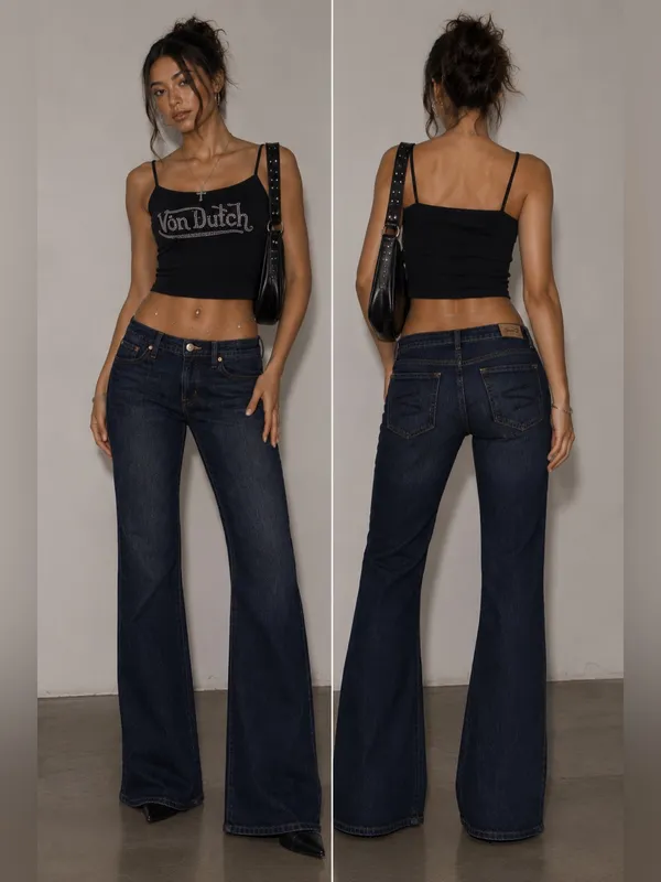 Seven For All Mankind Bootcut Jeans Size 27 Stretch Classic Denim Y2K premium - Image 2