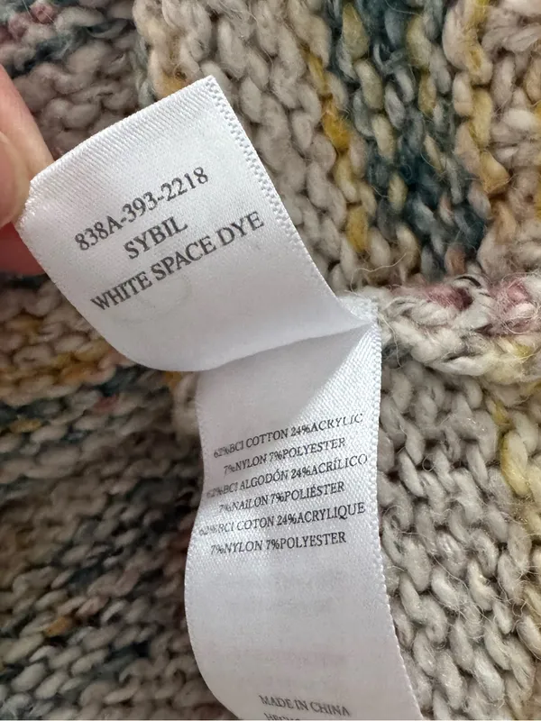 Rails Sybil White Space Dye Sweater - Small - Image 8