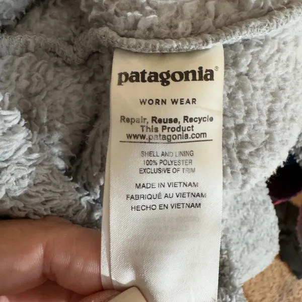3006 | Patagonia Los Gatos Quarter Zip Fleece Pullover Grey Womens XS 25235 - Image 7