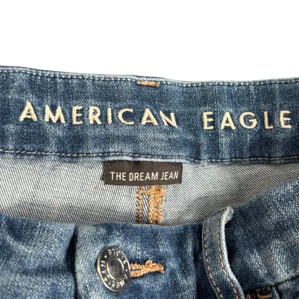 American Eagle The Dream Jean Distressed Skinny Jeans Size 4 Regular Stretch‎ - Image 6