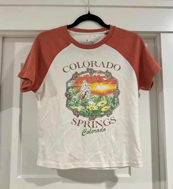 Colorado Springs Cropped Tee Size L - Image 3
