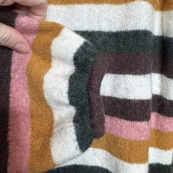 Madewell‎ Striped Payton Pullover Sweater in Coziest Yarn Size S Wool Alpaca - Image 8