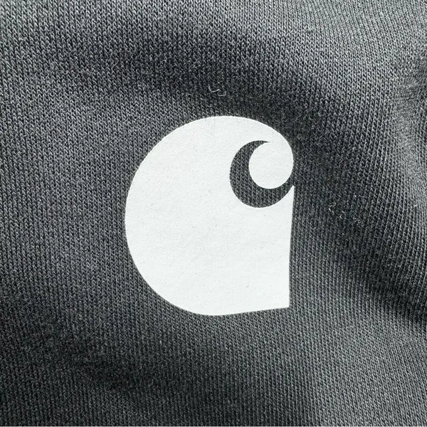 Carhartt Womens Relaxed Fit Midweight Logo Sleeve Graphic Hoodie Black - XS - Image 4