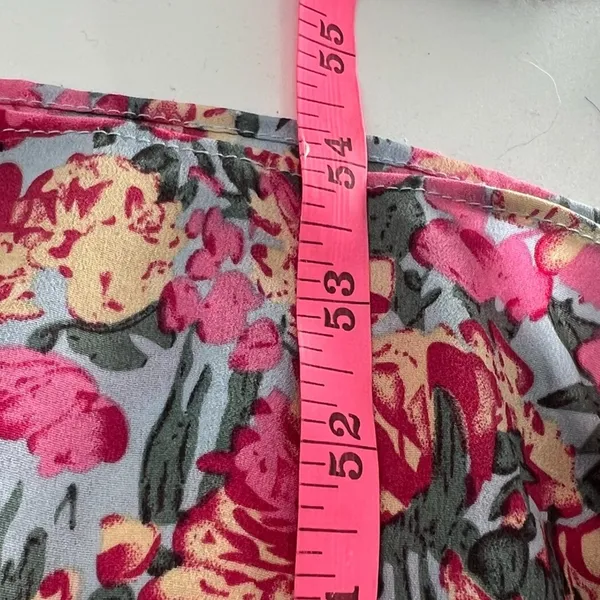 Free‎ the roses floral maxi ruffle dress sz L - Image 2