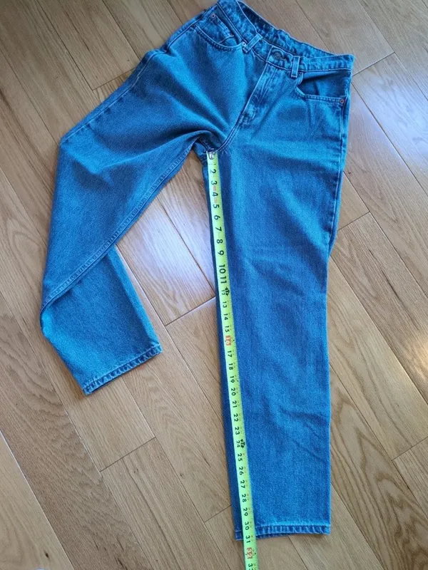 VTG 90s Levi's 560 Loose Fit Straight High Rise Jeans USA Size 9 JR S (27x31) - Image 8