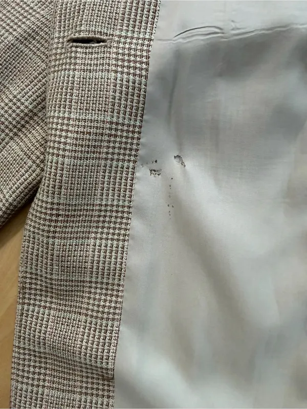 Liz Claiborne Collection Beige/Tan Glen Plaid Women's Blazer Jacket - Image 6