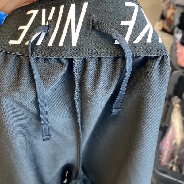Nike Dri-Fit black draw string athleisure workout casual shorts - Image 7