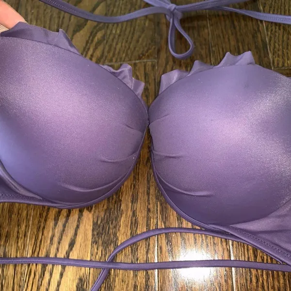 Victoria's Secret Plum Ruffle Bikini - Image 3