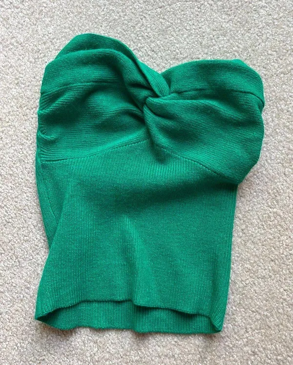 Tube Top Green Size M - Image 3
