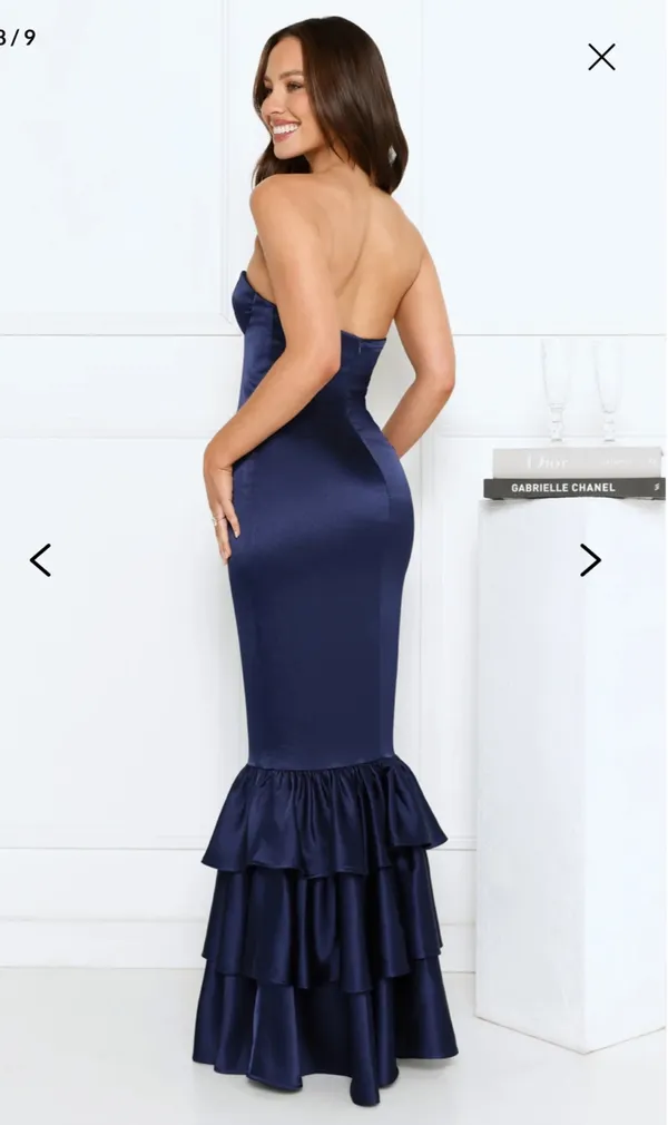 Hello Molly deep ocean strapless maxi dress - Image 3