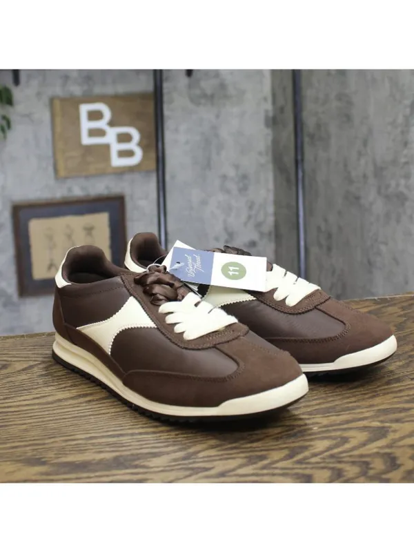 NWT Universal Thread Skyler Jogger Sneakers Double Lace Low Top Brown Multi 11M - Image 2
