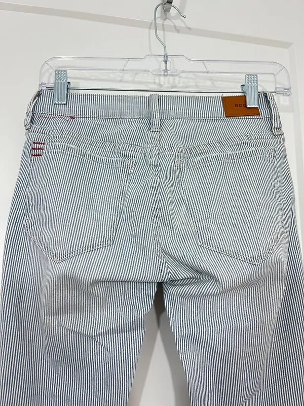 BDG Urban Outfitters Blue Size 24 Mid-Rise Cigarette Ankle Striped Jeans - Image 6