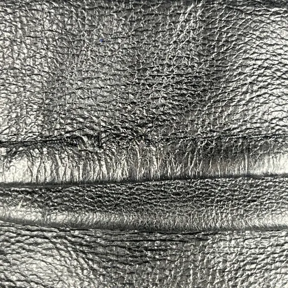 Genuine Black Leather Jacket Plus 16-18W Full Zip Lined‎ Minimalist Patina Retro - Image 15
