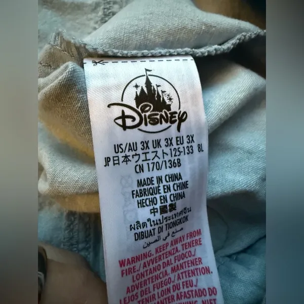Disney Mickey and Minnie Denim Patch Skirt 3X - Image 7