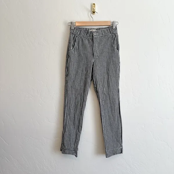 Hollister | NWT Gingham Crop Tank & High-Rise Pants Set in‎ Black White - Image 4