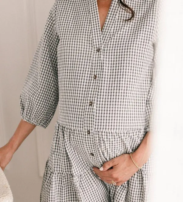 Petal & Pup loose Fit Gingham Checkered Dress Women’s M/L - Image 7