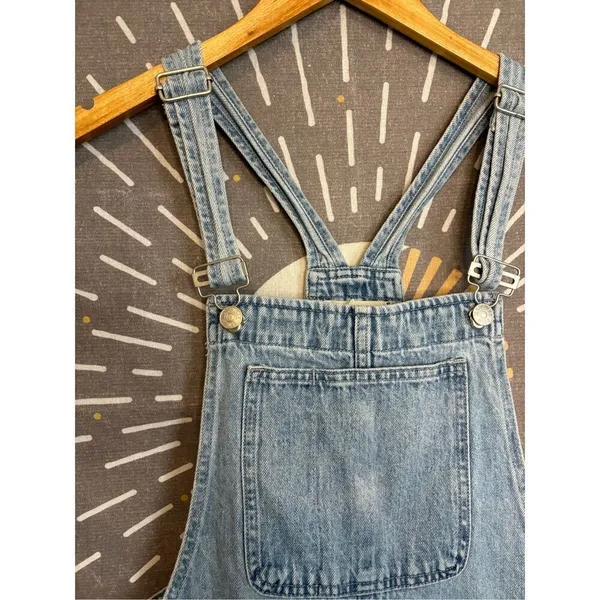 Madewell Adirondack Short Overalls in Phillips Wash - Image 5