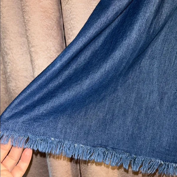 Rewash Size M Strapless Denim Dress - Image 4
