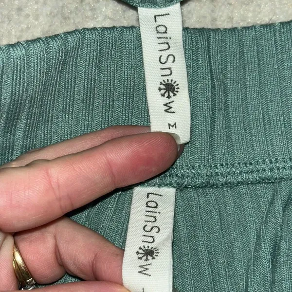 Lain snow ribbed set Green Size L - Image 3