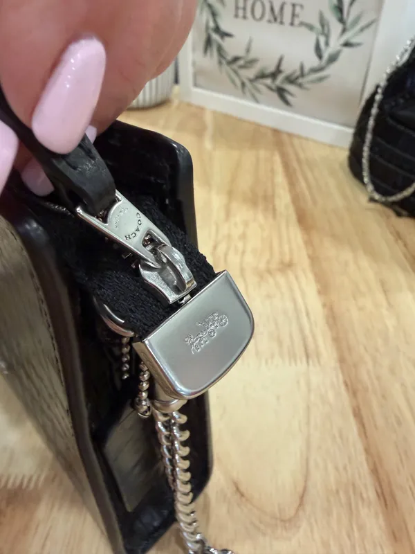 Black Shoulder Coach Bag - Image 3