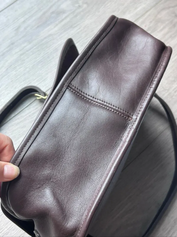 Vintage Coach City Bag Mahogany Brown Leather Handbag - Image 11