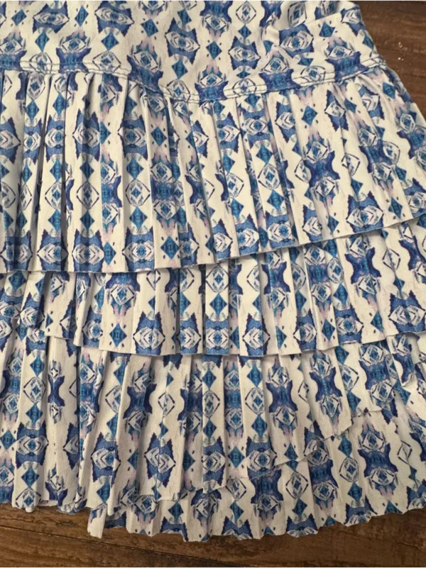 LUCKY IN LOVE Monterey Pleated Scallop Mini Skirt - Image 3