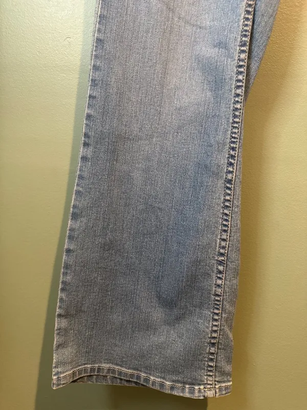 Lee Riders by Lee 10P Y2K Bootcut Jeans Sequin Pocket Dark Wash Retro Denim Indi - Image 4