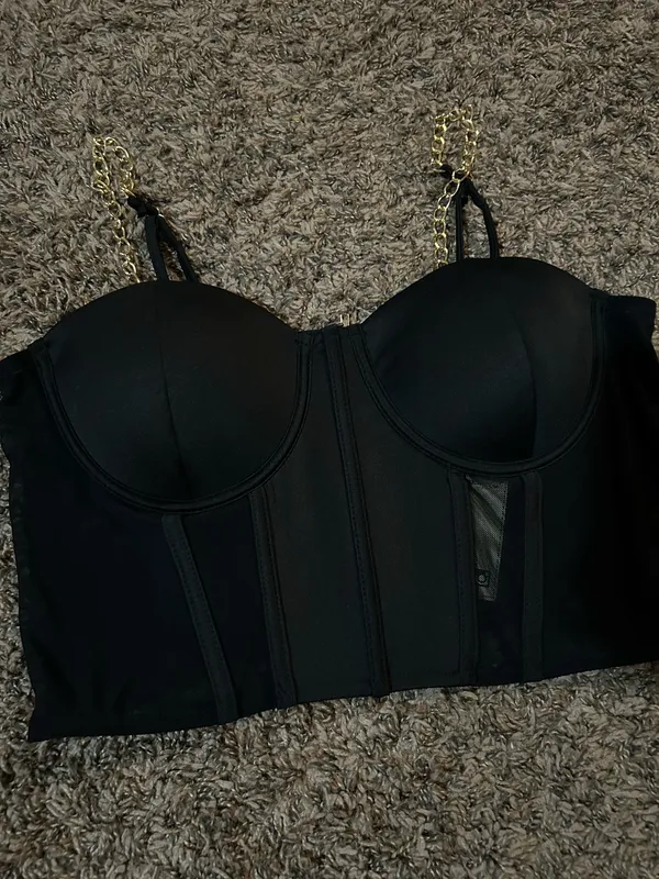 Say What? Mesh crop top - Image 4