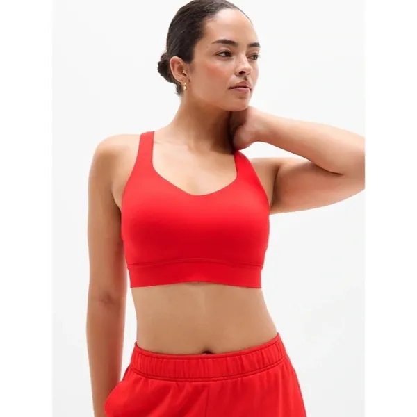 New Athleta L Perfect Form Bra Cardinal Red Large Cup D-DD - Image 3
