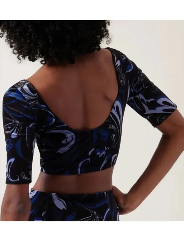 Athleta Exhilarate Velvet Crop Top - Image 2