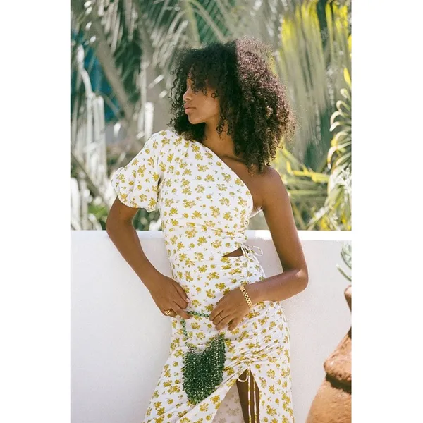 NEW‎ SABO Reverie Cutout Floral Dress Size Small Vacation Resortwear - Image 12