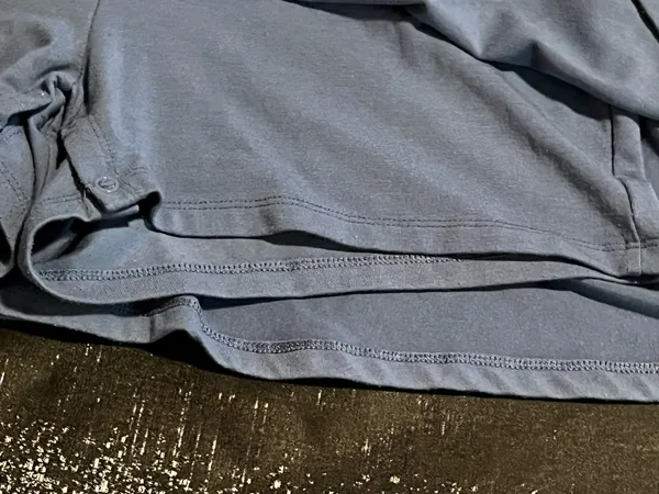 Womens lg American Eagle Blue Gray Heather Knit Fit & Flare Tank Dress w/Shorts - Image 6