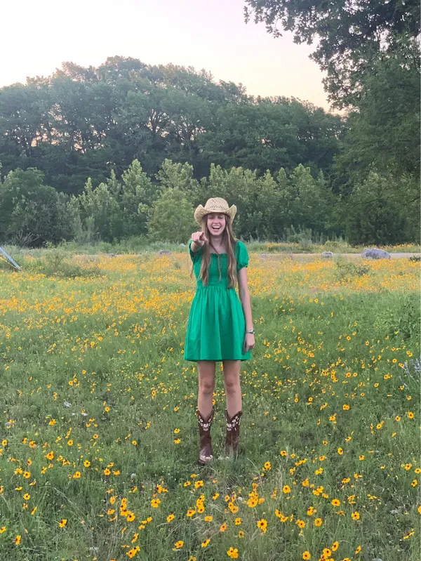 Dillard's Green babydoll dress - Image 4