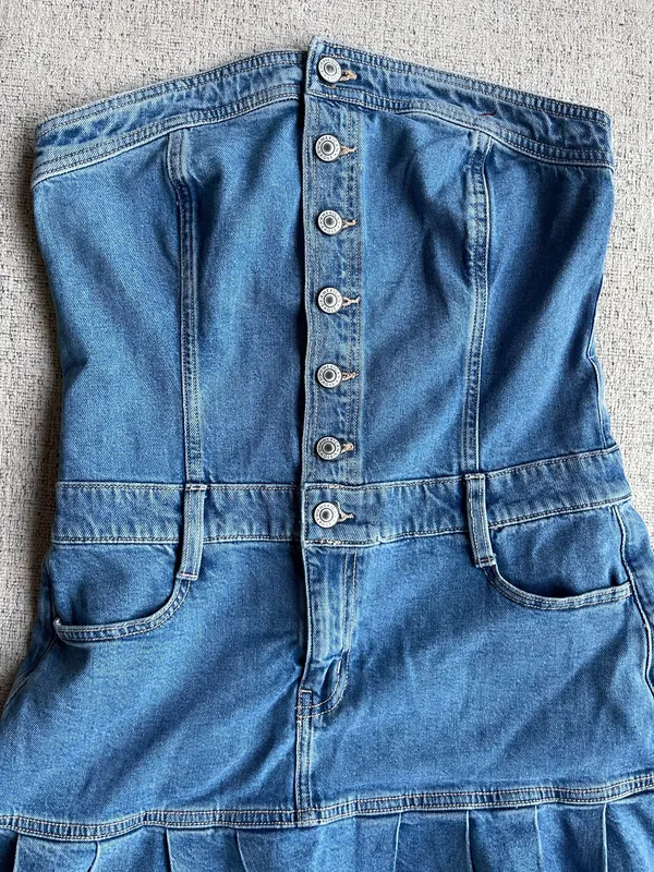 American Eagle Outfitters Denim Dress - Image 3