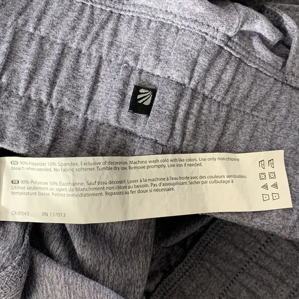 Marika Wide Leg Lounge Pants Womens Small Purple‎ Heathered High Rise Pockets - Image 6