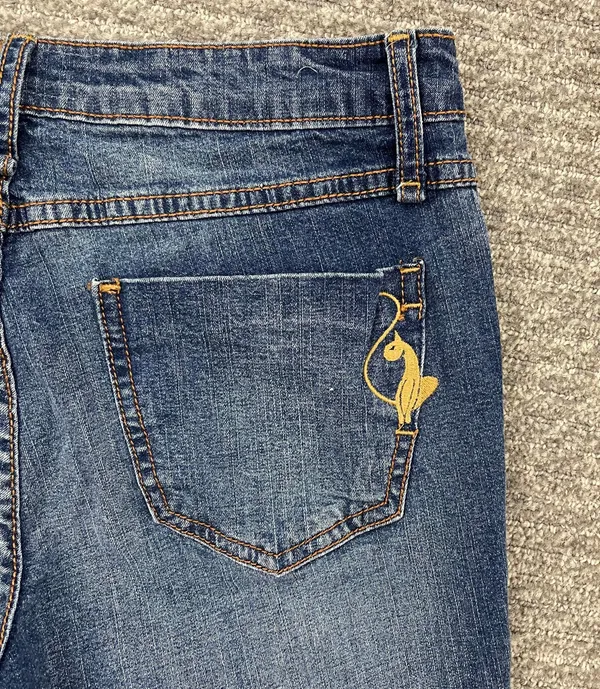Baby Phat Vintage Y2K Faded Denim Bratz Vibes Mid Rise Flare Bootcut Leg Jeans - Image 10