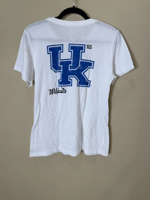 UK Wildcats University of Kentucky Logo Round Neck Tee T Shirt Top Size Large - Image 5