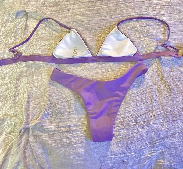 NWOT Plum Purple Small 2 piece bikini. - Image 3