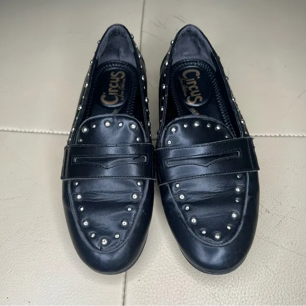 Sam Edelman‎ Black Leather Studded Mules size 6 casual comfort - Image 4