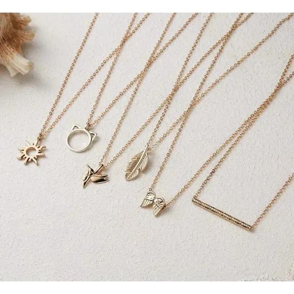 Boutique NEW Balance Bar Necklace Gold Minimalist‎ Pendant Delicate Chain Jewelry Gift - Image 11