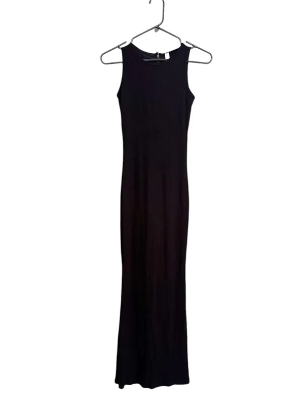 Popilush Built-In Shapewear Sleeveless Midi Dress - Black, size small - Image 3