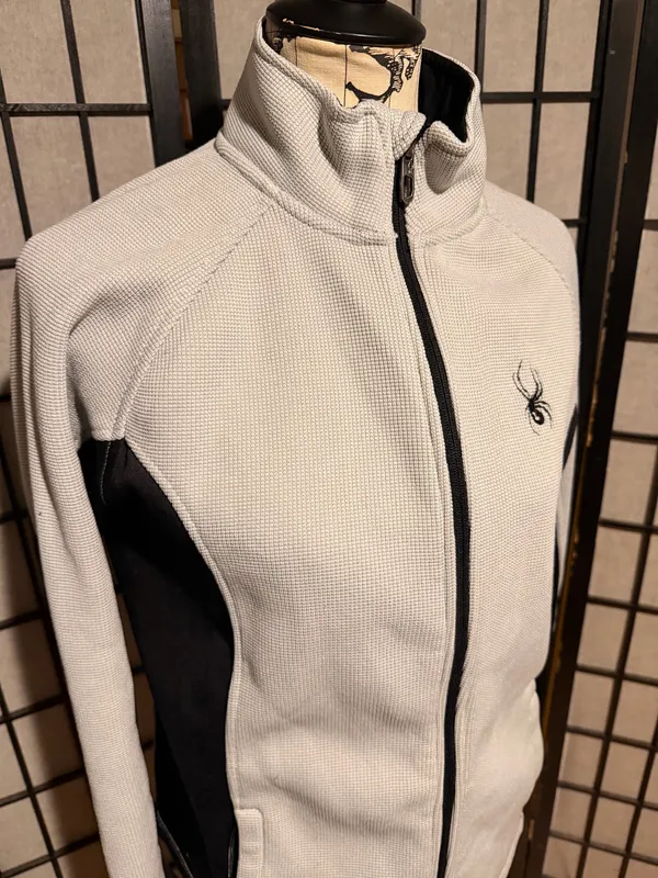Spyder bicolor textured granular sport athletic outdoor fit winter soft inside - Image 2