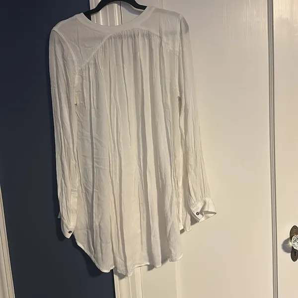 Free People tunic loose flowy size medium M great lines stain on front - Image 6