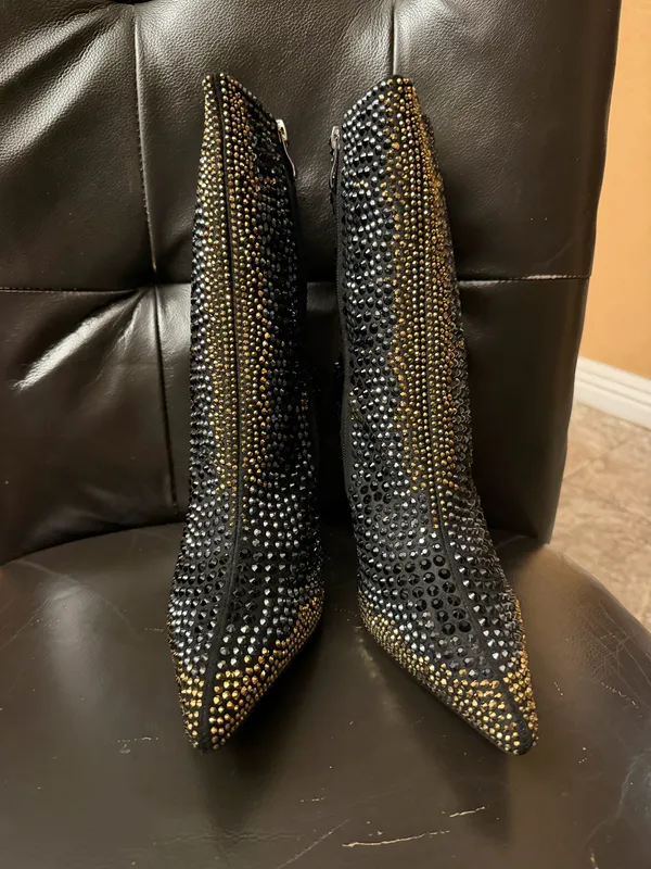 Boots Black Size 9 - Image 3