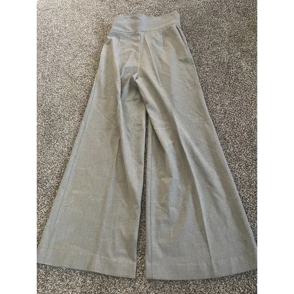 Y2K Body by Victoria gray flared wide-leg trousers 6 Tall - Image 10