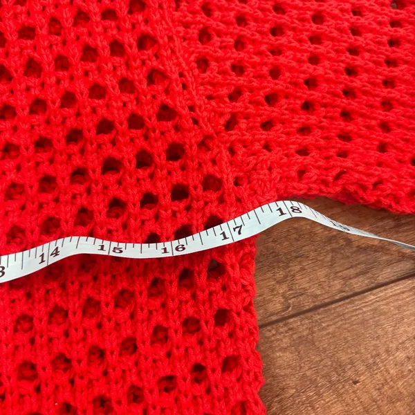 NEW A New Day Women's Crochet Button-Front Cardigan A New Day Red Size Small - Image 8